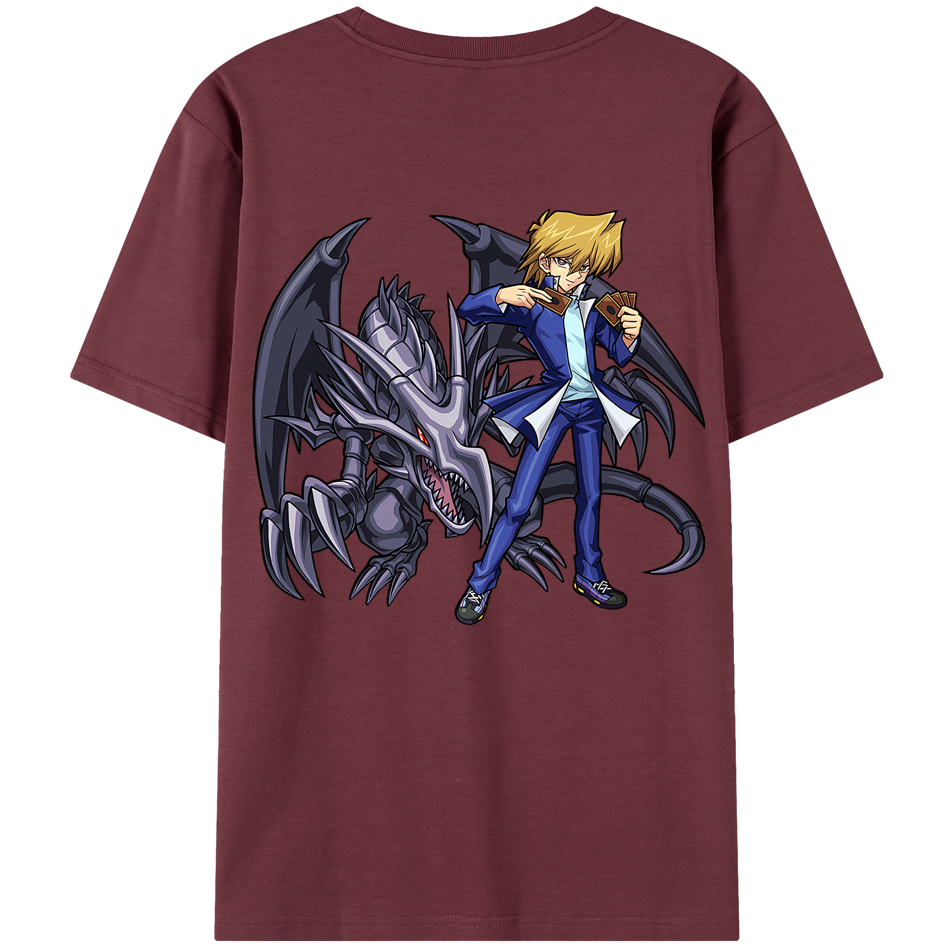 （画像用） 遊☆戯☆王 Yu-Gi-Oh! 綿100％半袖Tシャツ（背面プリント）